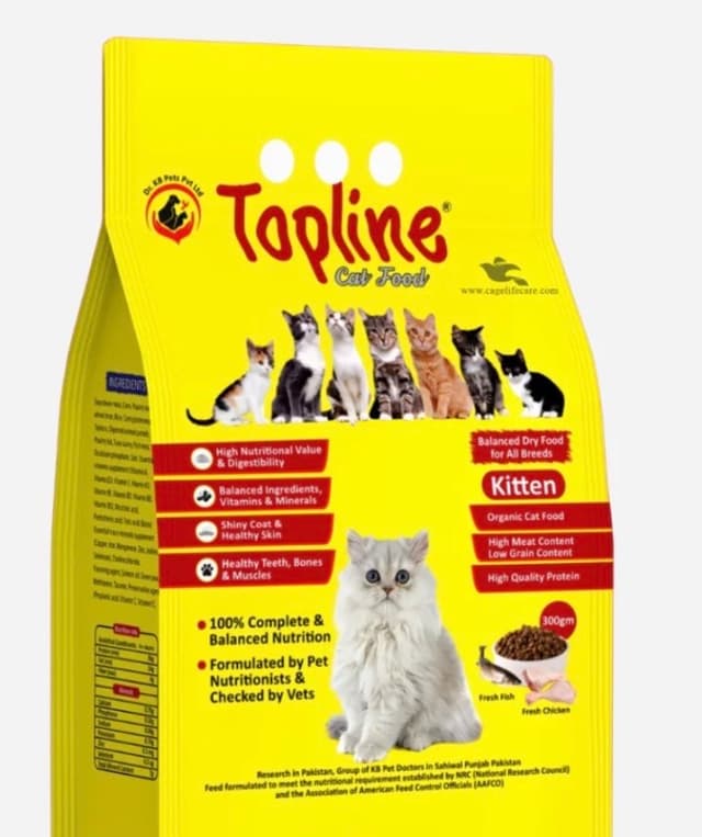 Topline Kitten Food 1.2 KG – Premium Daily Nutrition for Growing Cat Kittens